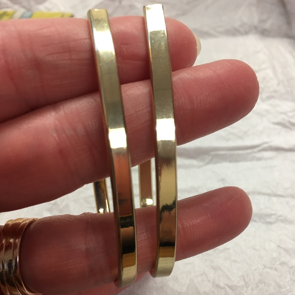 Gold hoop earrings
